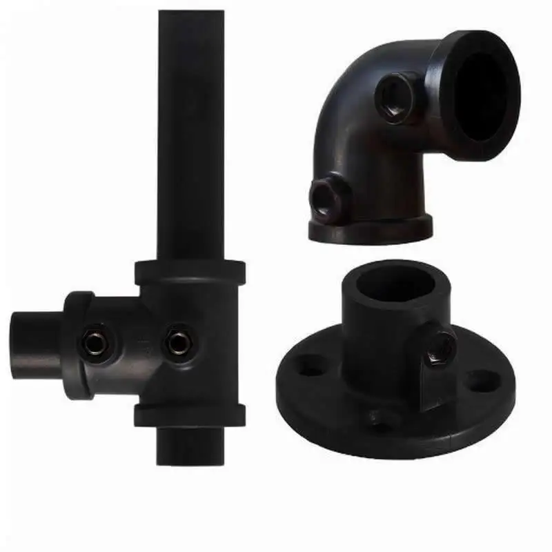 PPR Material Round Tube Pipe Connector Fasteners Applicable Tube OD 25mm Does Not Rust Corrosion Resistant for Shelf Assembly