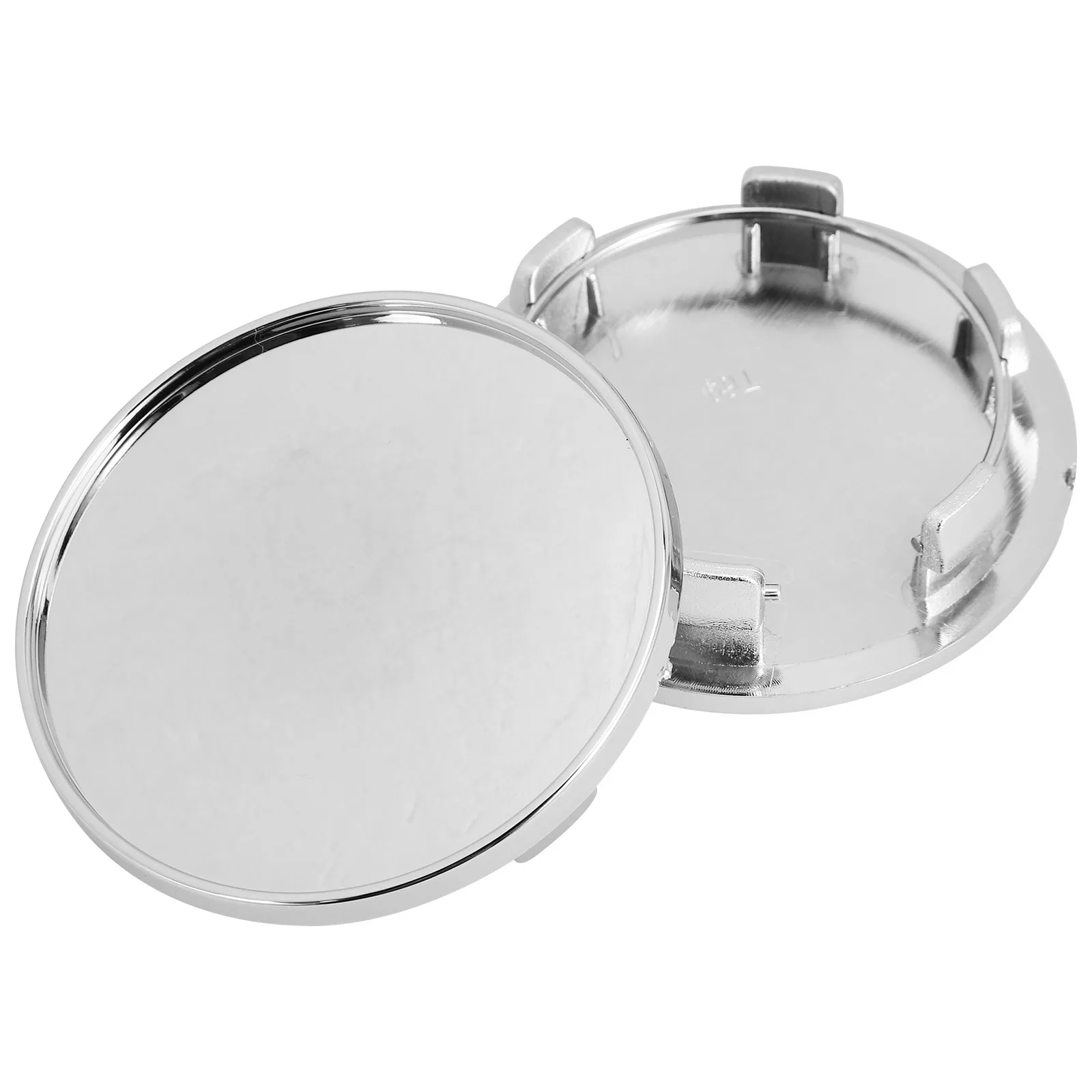 

2Pcs 69MM Outer 60MM Inner Electroplated Blank Wheel Center Caps for Car Modification Rim Covers Automotive Hubcaps