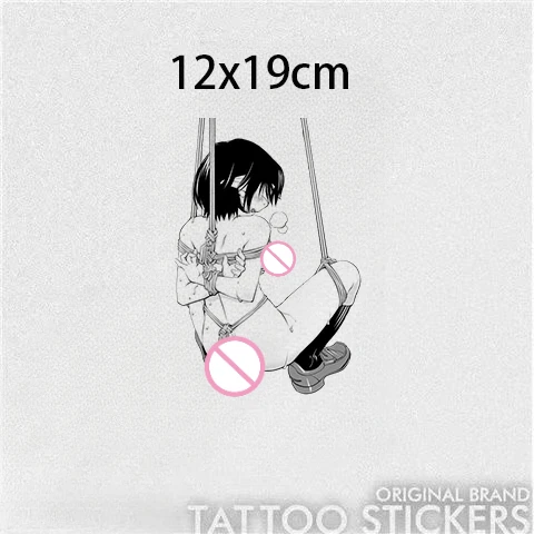 Pegatinas de tatuaje de Anime a prueba de agua para mujer, tatuajes temporales falsos, Sexy, Y2K Must, tatuajes autoadhesivos, productos de maquillaje, arte 2024