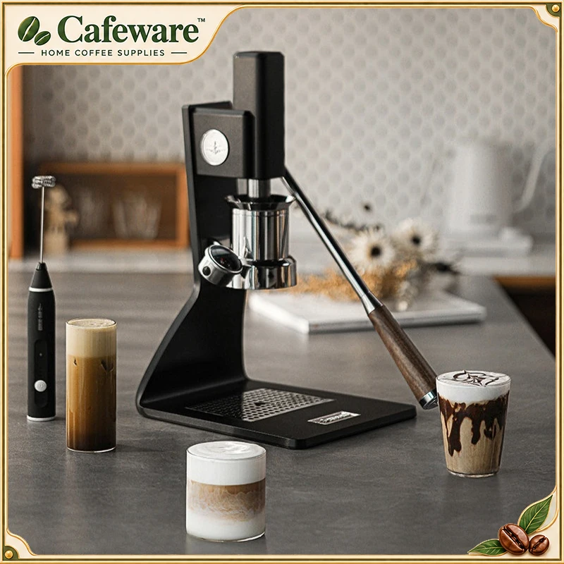 Mhw-3Bomber Sonic S7 Manual Espresso Machine Professional Coffee Maker Barista Coffee Tools Espresso Brewer For Home Cafe Use