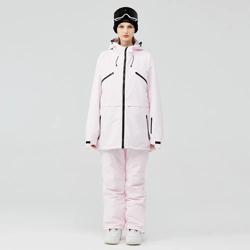 

Winter Outdoor Sport Man Skiing Sets Waterproof Warm Women Snow Suits Mountain Jacket Pants Female Snowboard Costume Clothes