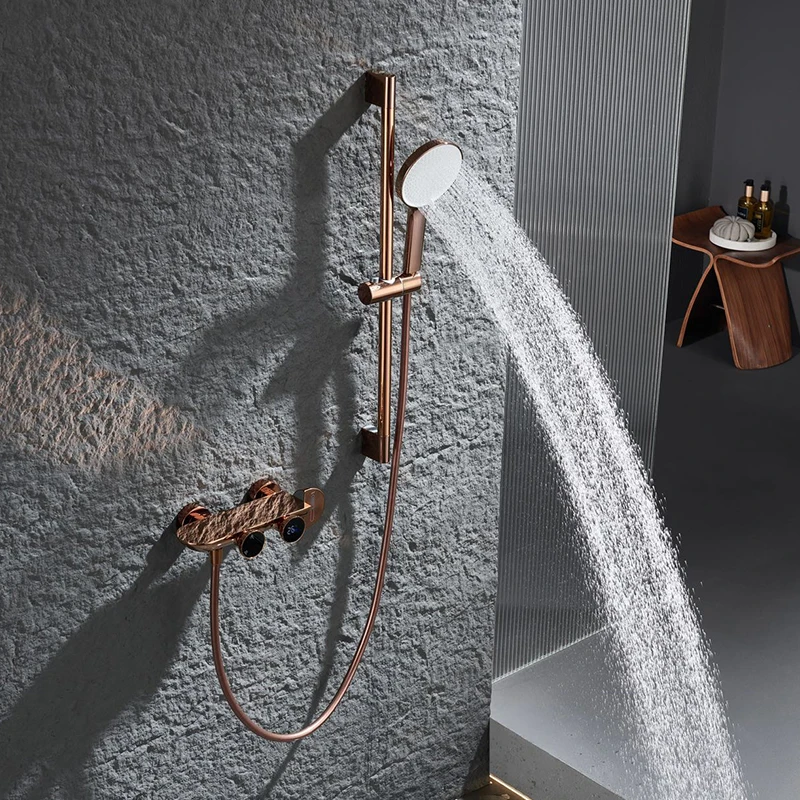 新デザイン業務用高級シャワーヘッドシステム家庭用浴室蛇口ホテルシャワーセット