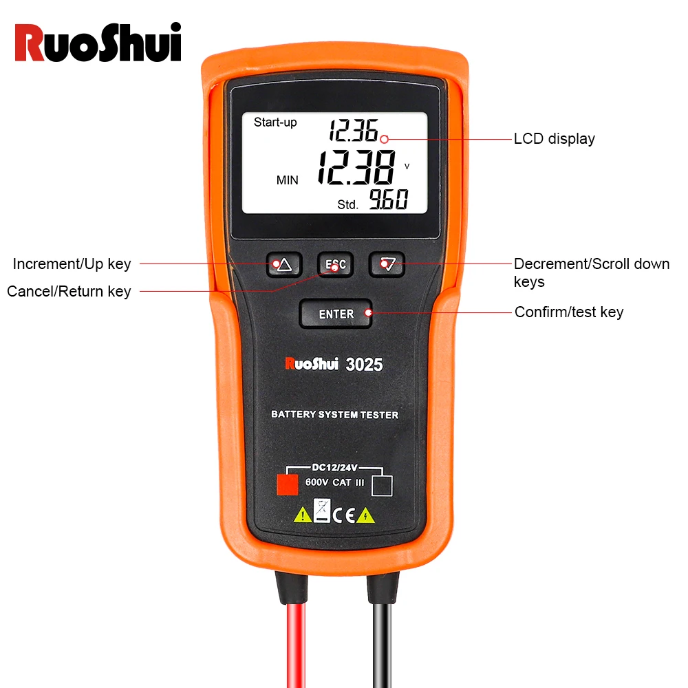 Testeur de batterie de voiture - Car Battery Load Tester Digital Cranking avis et prix