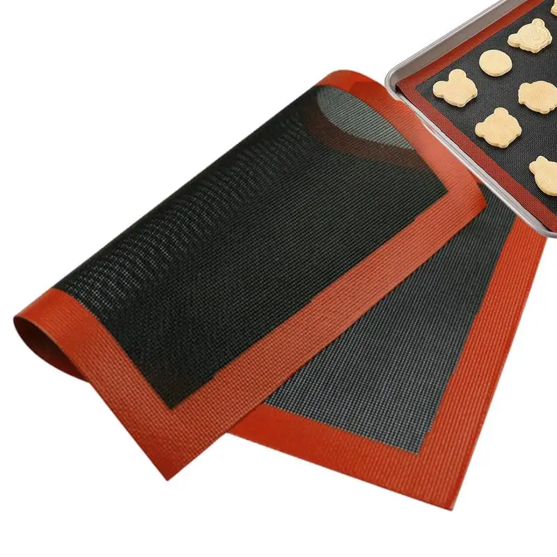 Silicone Baking Mat Food Grade Silicone Grill Heat Resistant Oven Baking Silicone Mat Baking Tray Baking Net Baking Kitchen Tool