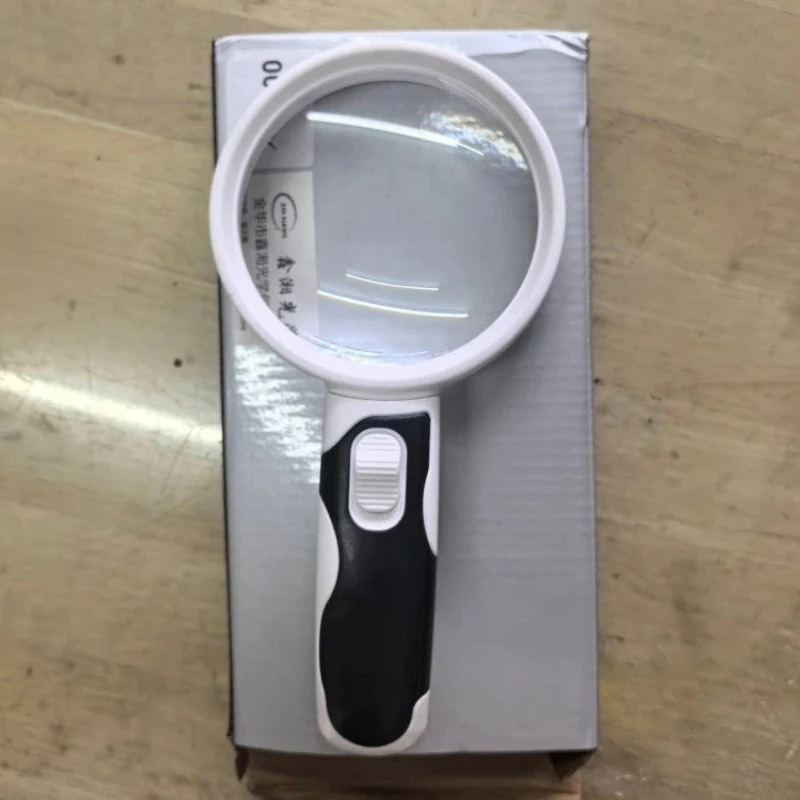 

Оптическая лупа HD 10x с LED-подсветкой, диаметр 80 мм, ручная, с подсветкой, для чтения, лупа-увеличитель