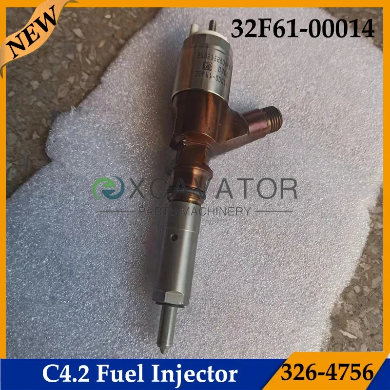

C4.2 C6.4 Common Rail Injector 3264756 For Excavator C4.2 Engine Fuel Injector Nozzle 326-4756 32F61-00014