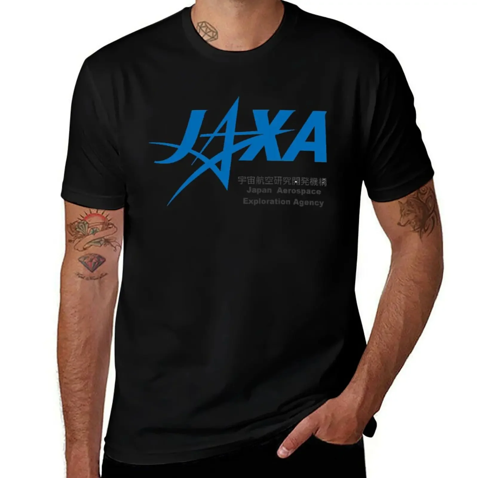 

Jaxa - Official Logo T-Shirt korean fashion customizeds cute clothes anime stuff slim fit t shirts for men