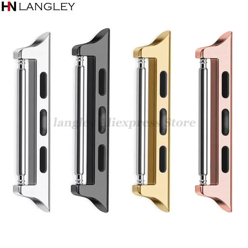 Разъем-адаптер для Apple Watch Ultra 49 мм, разъемы для ремешка для iWatch 10 9 8 7 SE 6 5 46 мм 45 мм 44 мм 42 мм, адаптер с металлической застежкой