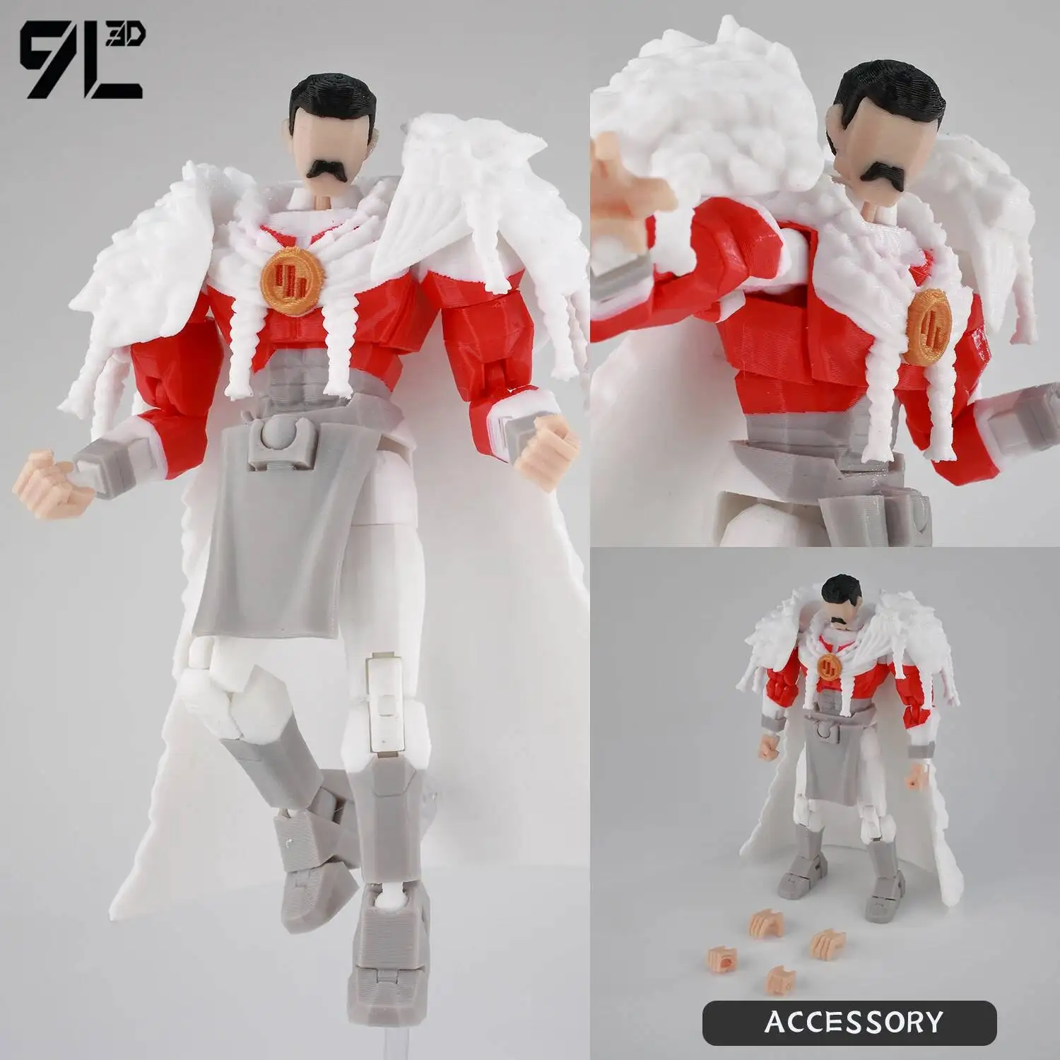9L3D Geprinte NEWInvincibles Tech Jacker Titan13 Lucky13 Actiefiguur Dummy13 Motorfiets Multi-Gewrichten Collectible Model Speelgoed T13