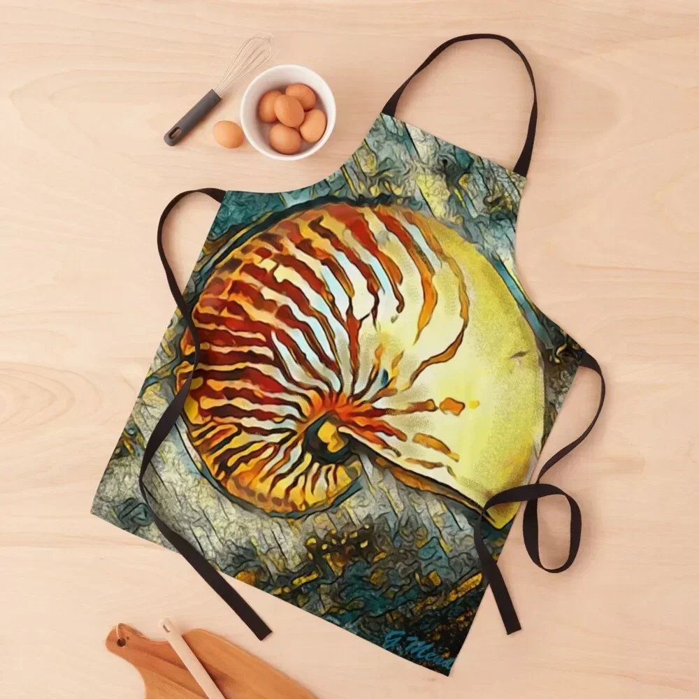 

NAUTILUS II Apron Cute Kitchen Accessories barber men Apron