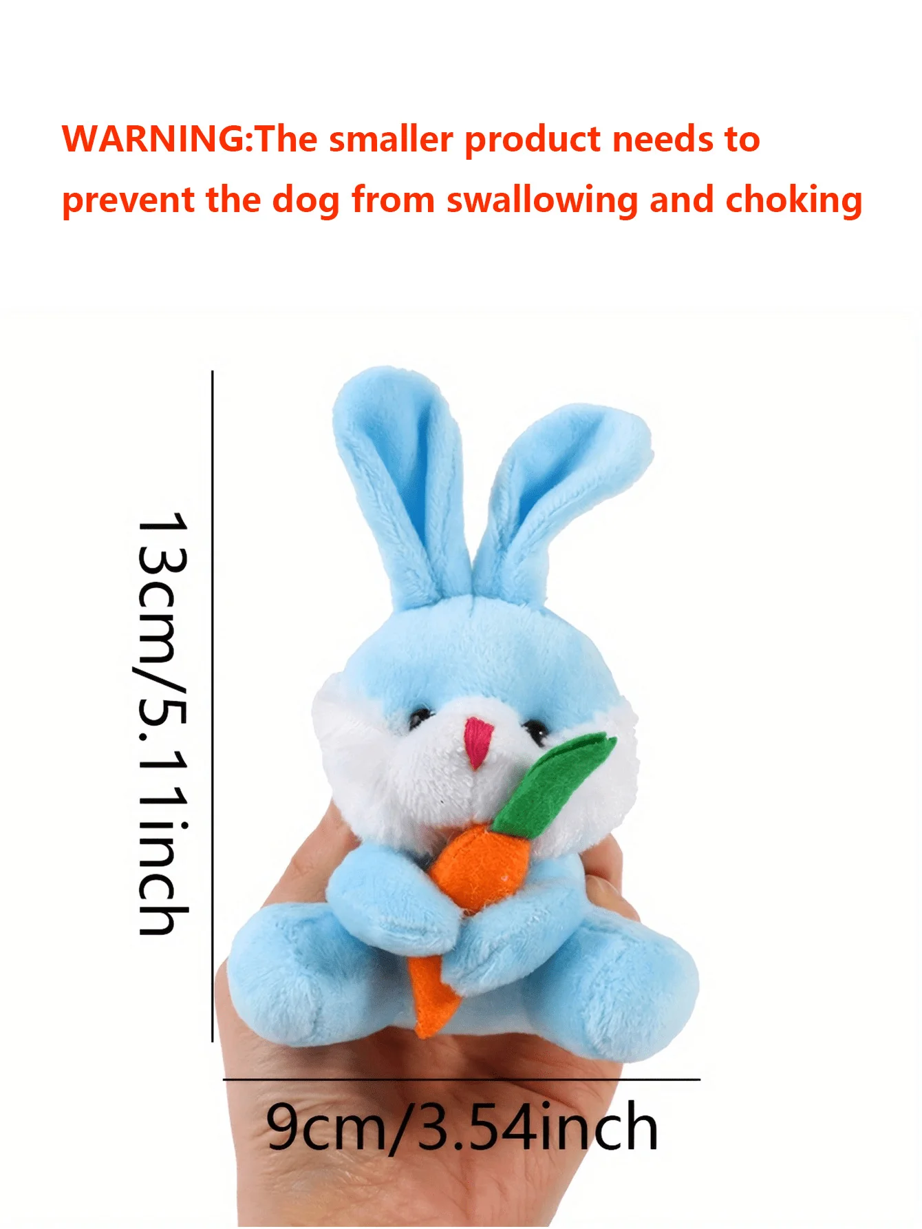 1 Random Color Mini Carrot Rabbit Shaped Pet Plush Toy, A Daily Boredom Relieving Game for Cats and Dogs