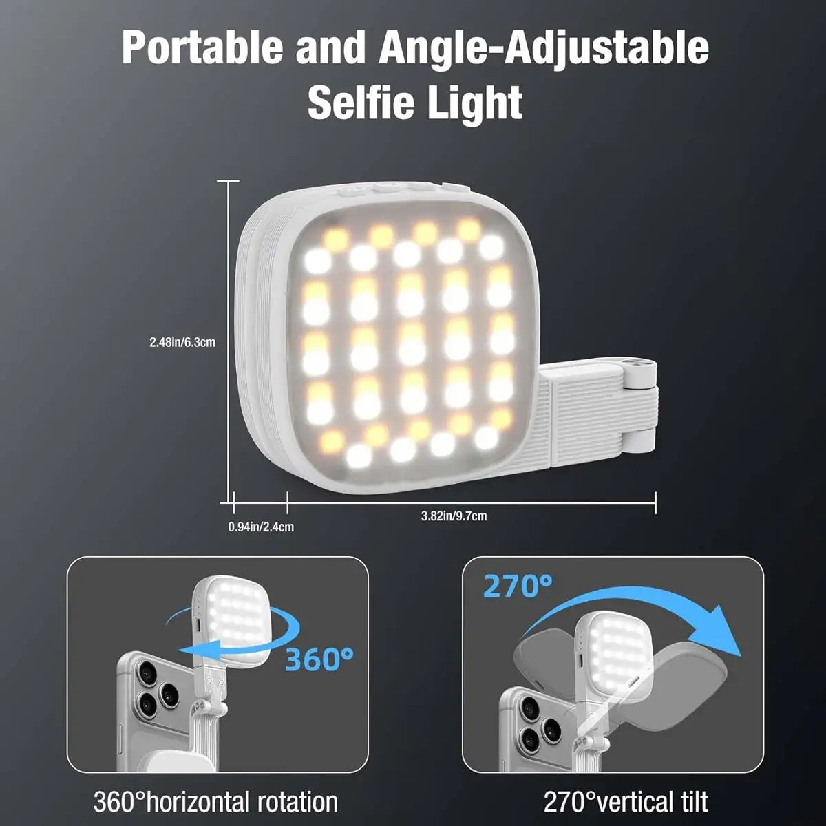 Foldable Dimmable Fill Light Wireless Portable Compact Mount Ring Light Laptop Clip Video Call Vlog Lighting Deco Mac Usb Gift