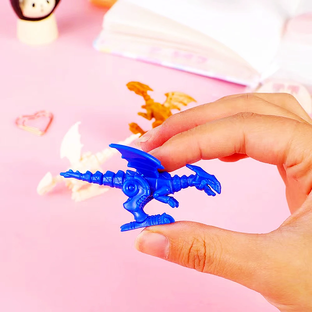 12Pcs Fun DIY Assembly Dinosaur Intelligence Toys for Kids Birthday Party Favors Boy Girl Guests Treat Bag Gift Pinata Fillers