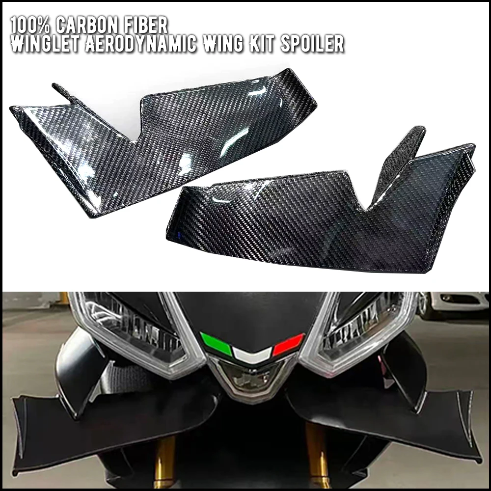 

100% carbon fiber Winglet Aerodynamic Wing Kit Spoiler Accessories For Aprilia RS660 RS 660 rs660