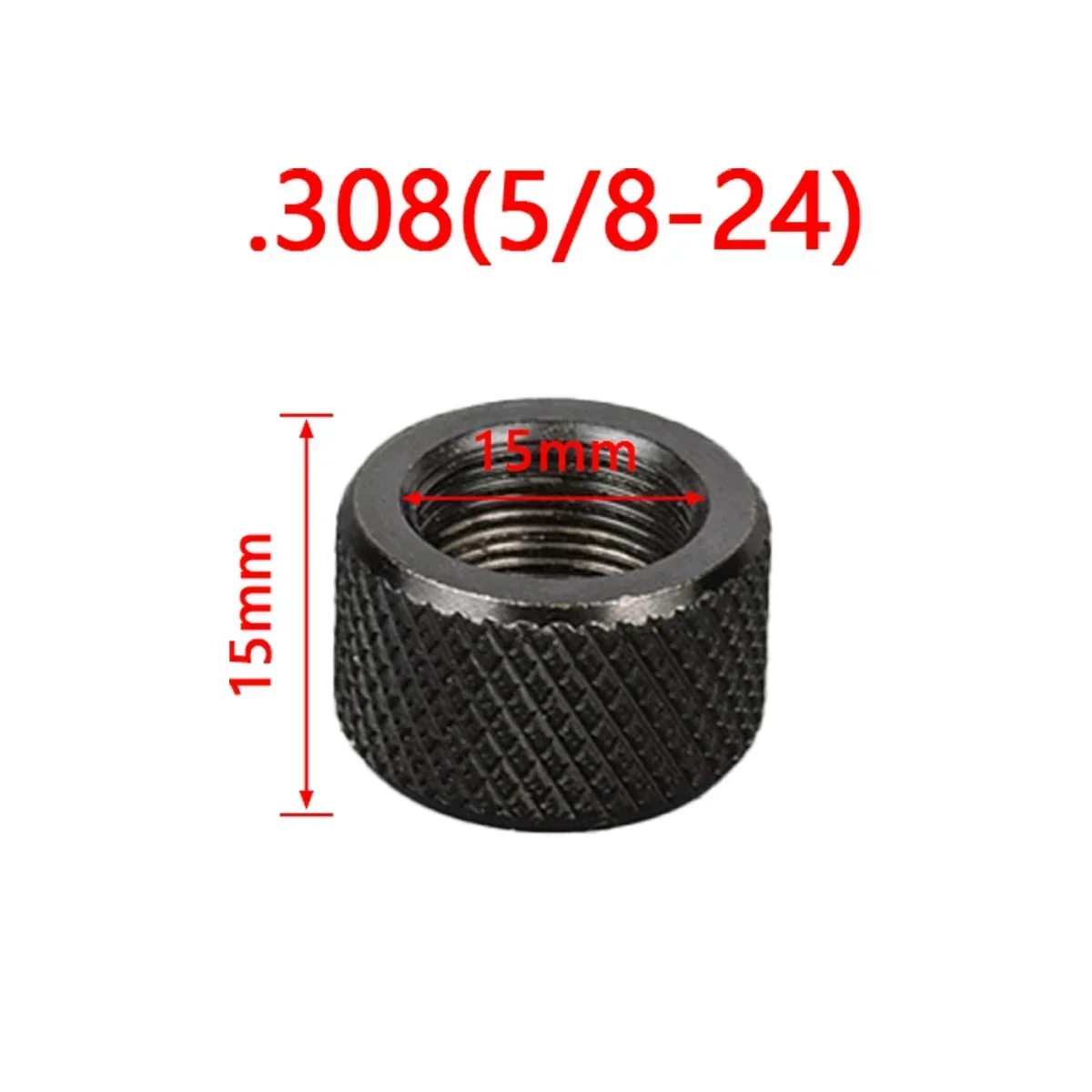 .223 .308 Adapter 1/2-28 5/8-24 Steel Protector Nut Screw Rolling nut