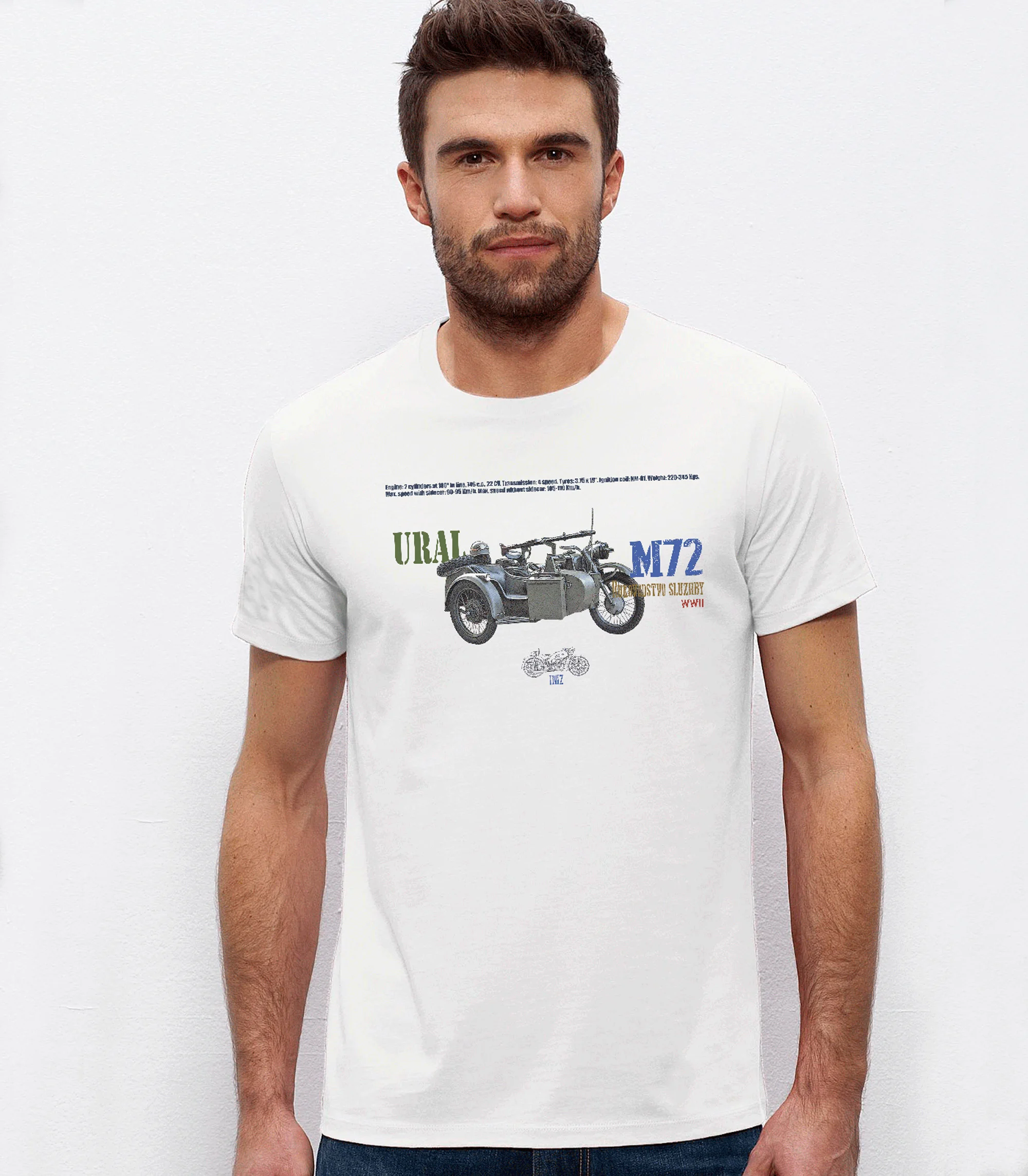 Soviet Russian Ural M-72 Military Motorcycle Combination T-Shirt. Summer Cotton Short Sleeve O-Neck Mens T Shirt New S-3XL