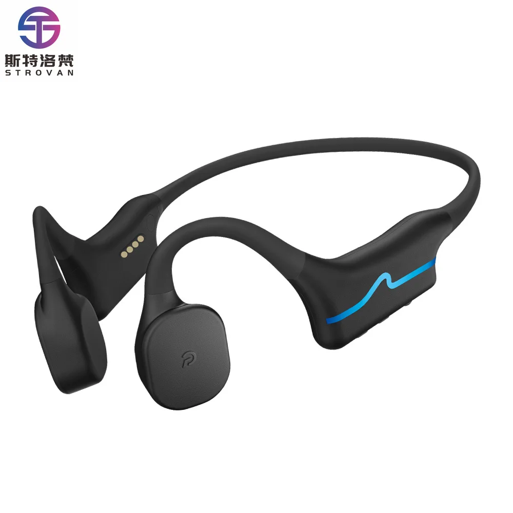 

IP68 Waterproof Bone Conduction | 32GB MP3 Player | Wireless Swimming Headphones with Call Function & LED Battery for Sports