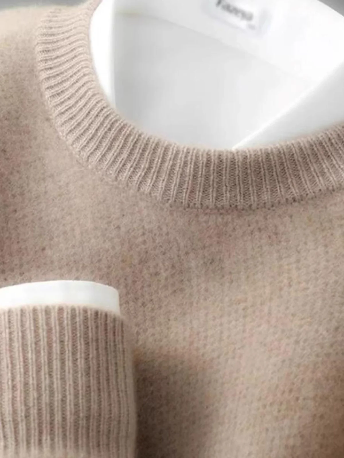 

Новый мужской вязаный свитер из кашемира с круглым вырезом, утолщенный, цветной, весенний, повседневный, шерстяной, модный, городской стиль