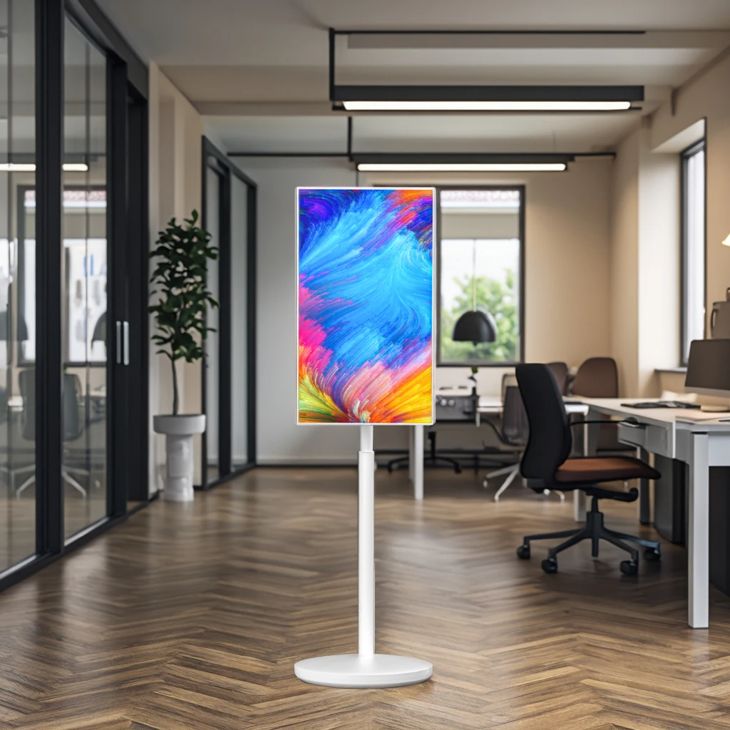 Interactive 32-Inch Android OS HD LED Display Portable In-Cell Touch Mobile Smart Screen For Studying Workout Gaming