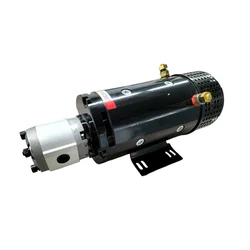 Brushed DC Motor 24V 4KW Hydraulic DC Motor With Gear Pump High Speed 3000RPM Motor Gear Pump 4.3cc