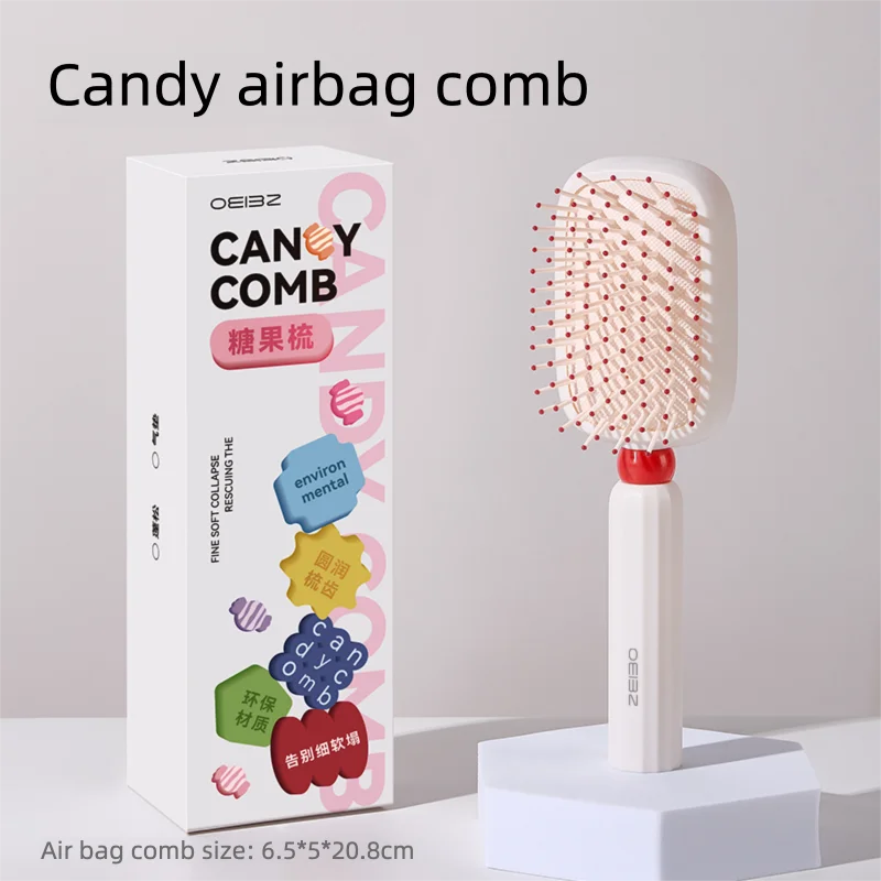 OEIEZ Light Luxury INS Comb Set High Skull Top Style Fluffy Long Hair Air Bag Straight Hair Comb for Styling