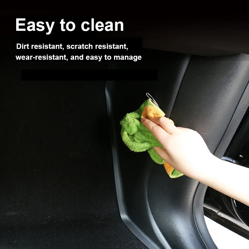 สำหรับ Tesla รุ่น Y 2024 HW4.0อุปกรณ์เสริมฝาครอบป้องกันเตะสำหรับที่พักประตูหน้าสติกเกอร์แผ่นป้องกันด้านข้างเหยียบ