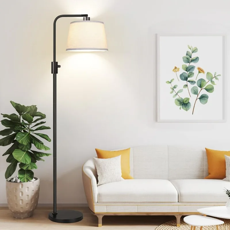 【Upgraded】 Dimmable Floor Lamp, 1000 Lumens LED Edison Bulb Included, Arc Floor Lamps for Living Room Modern Standing