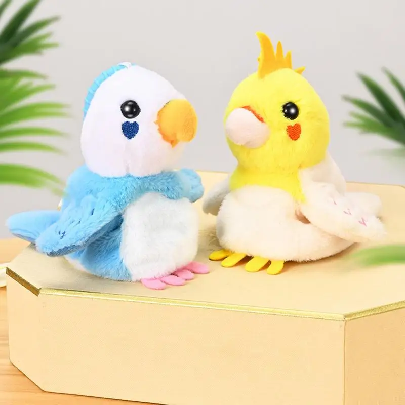 Talking Parrot Cute Talking Parrot Plush Toy Interactive Toy Electronic Musical & Recordable Pet Waving Wings For Child Gift &