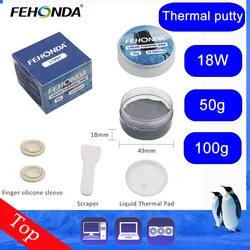 Fehonda 50g 100g LTP81 18w/Mk almohadilla térmica líquida 12g VGA GPU IC procesador masilla térmica de enfriamiento rápido para disipador de calor