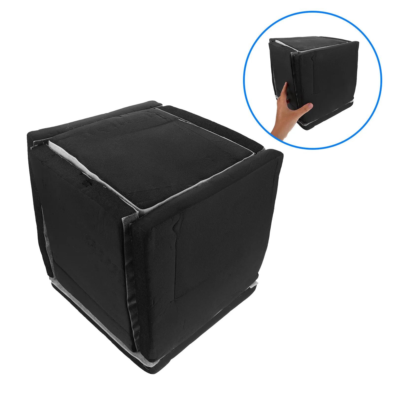11x9.8 Inch Sound Deadening Enclosure Thick Deadening Box for Booster Water Pumps Generator Noise Reducing Enclosure Black