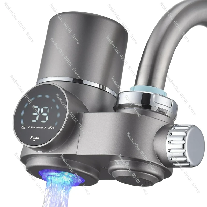 Faucet Water Filter LED Display Water Purifier To Reduce Lead Chlorine  Heavy Metals Sink Water Filter