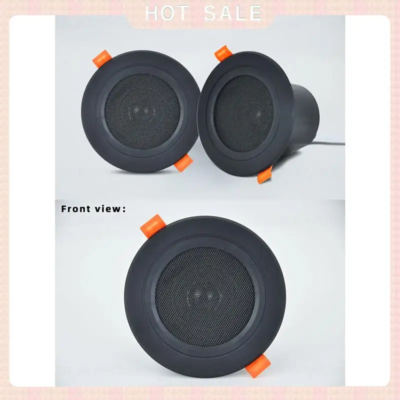 24-Hour Delivery 2Pcs 3Inch Ceiling Home Speaker 10W Moisture-Proof Full Range Music Speaker With Cover Fashion Home Audio Syste