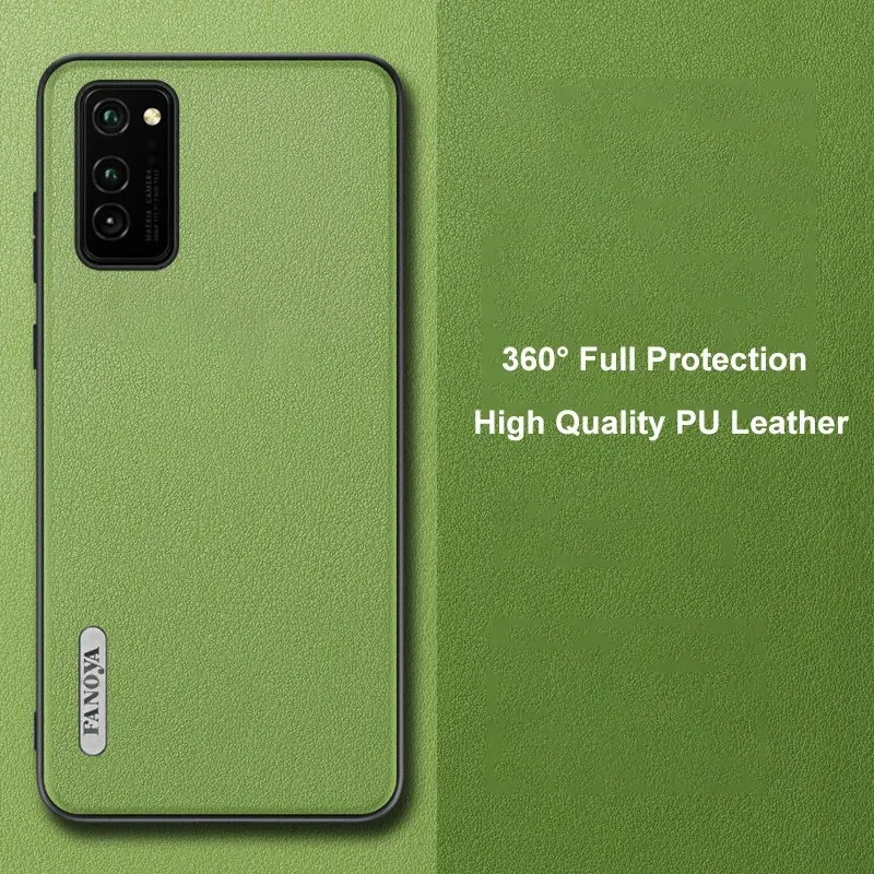 For Honor 30S View30 V30 Pro Coque Luxury Leather Case For Honor View 30 Pro Back Cover Matte TPU Silicone Protection Phone Case