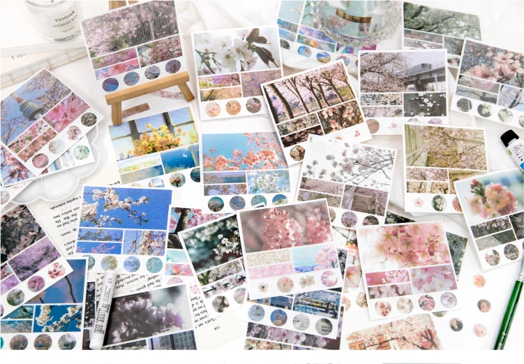 Journal GO 40 Stück Landschafts-Sticker für Scrapbooking, Dekoration, Handgemachte Collage, Junk Journal, Tagebuch, Hintergrundpapier – Detail 16