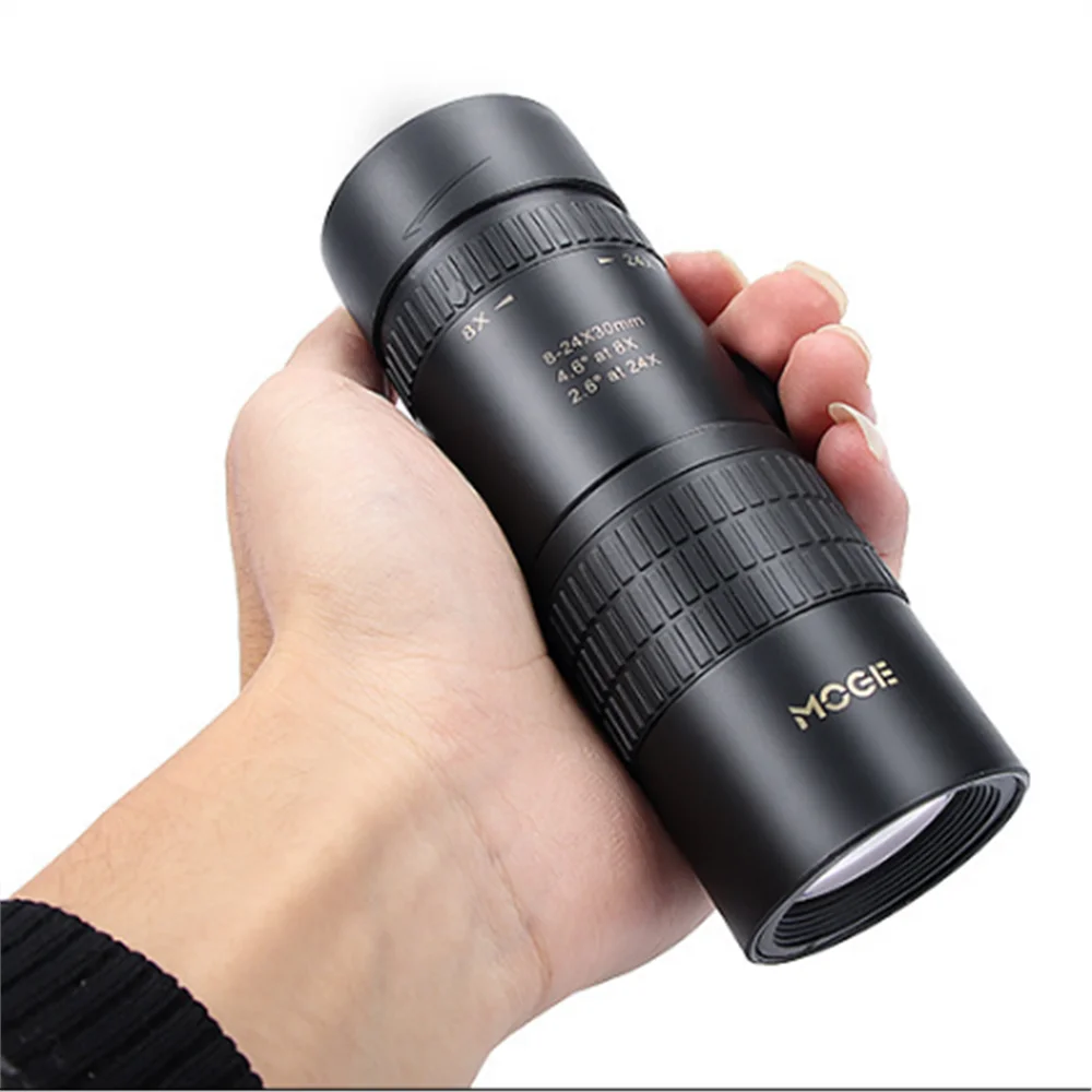 MOGE 8-24x30mm Single Pull Single Tube HD High Power Telescope Non-infrared Low Light Level Night Vision Telescope