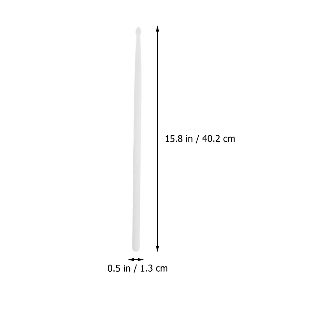 

4Pcs Portable Luminous Drum Sticks High Grade Durable Non Crack Percussion Accessories White Assorted Color for Drum Practice