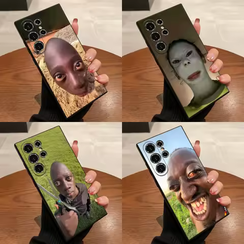 Cool Ugly Man Funny Phone Case For Samsung S25,S24,S21,S22,S23,S30,Ultra,S20,Plus,Fe,Lite,5G Black Cover