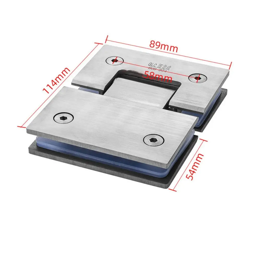 

Stainless Steel Bathroom Door Hinges 90°/135°/180° Silver/black/golden Glass Door Bracket Clip Strong Bearing Capacity