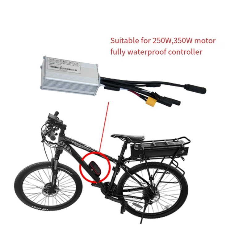 Electric Bike Sine Wave Controller 17A - 24V/36V/48V Ebike Kit For Electric Bicycle Three-Mode Operation