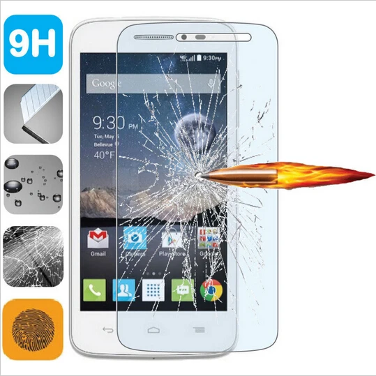 Para alcatel one touch pop 2 (4.5) m5 5042 5042x protetor de tela de vidro temperado de segurança película protetora guarda pelicula de vidro