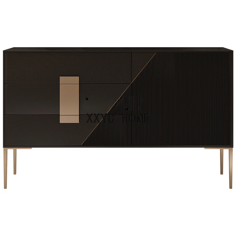 

Italian-Style Light Luxury Sideboard Cabinet Modern Minimalist Entrance Cabinet Storage Cabinet Living Room Partition Storage