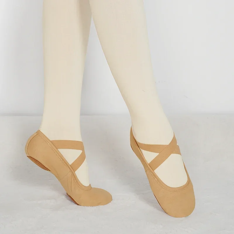 Chaussures de Ballet Professionnelles pour Femme et Fille, Pantoufles de brevà Semelle Fendue, Souples