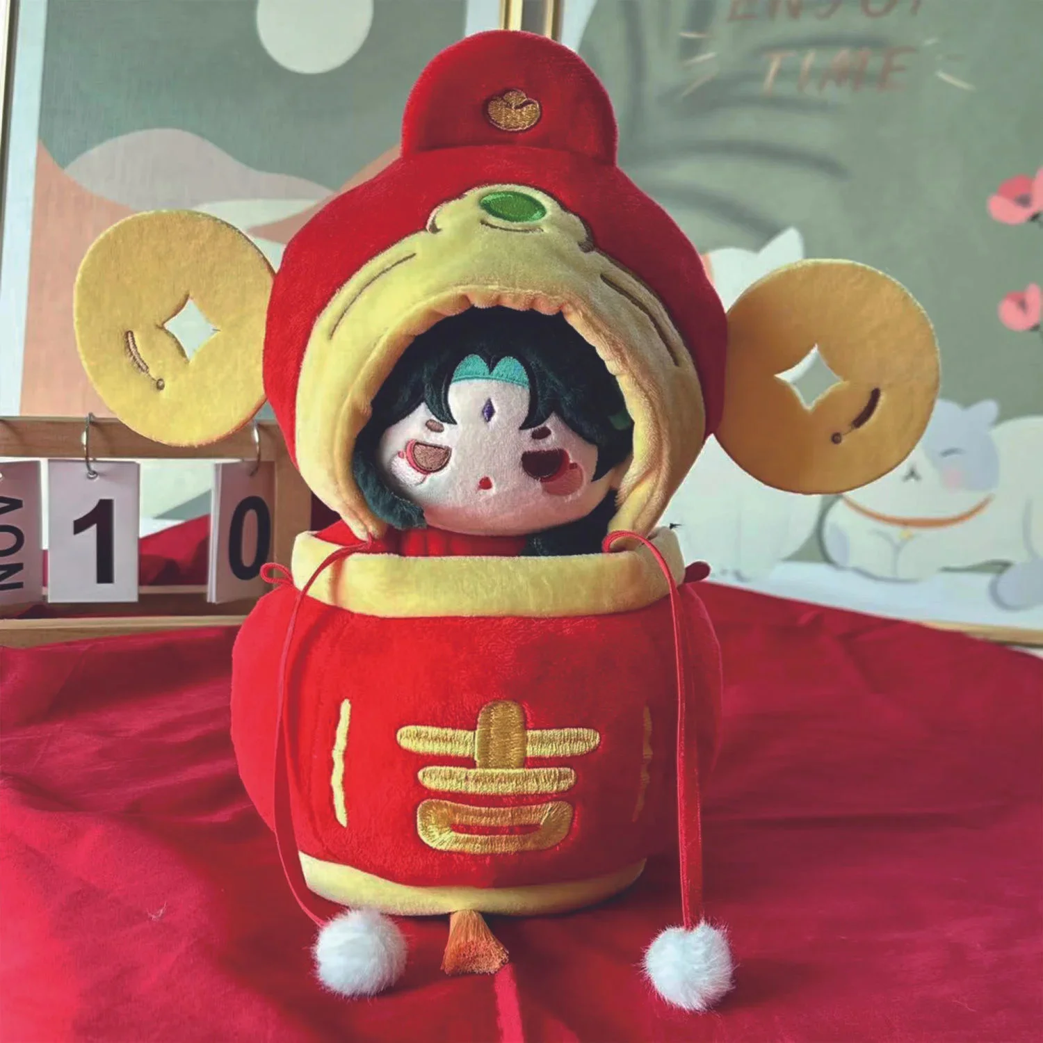 God of Wealth Hat Lantern Baby Clothes 10 20cm Cotton Baby Clothes Hat Festival Dressing