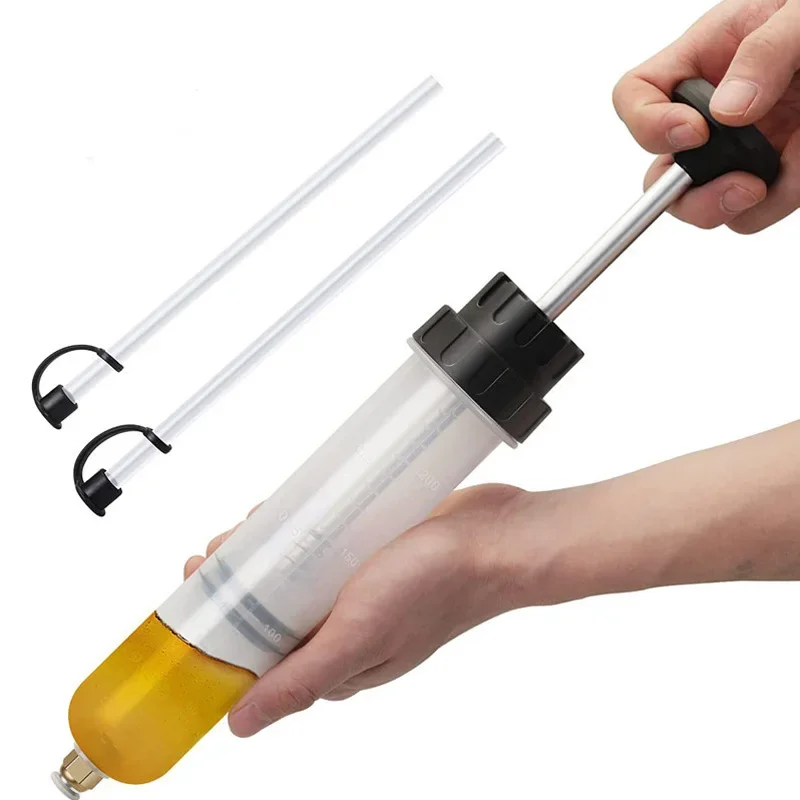 Car Oil Fluid Extractor  Auto Oil Change Syringe with Hose Manual Fuel Suction & Filler Fluid Oil Change Evacuator Pump