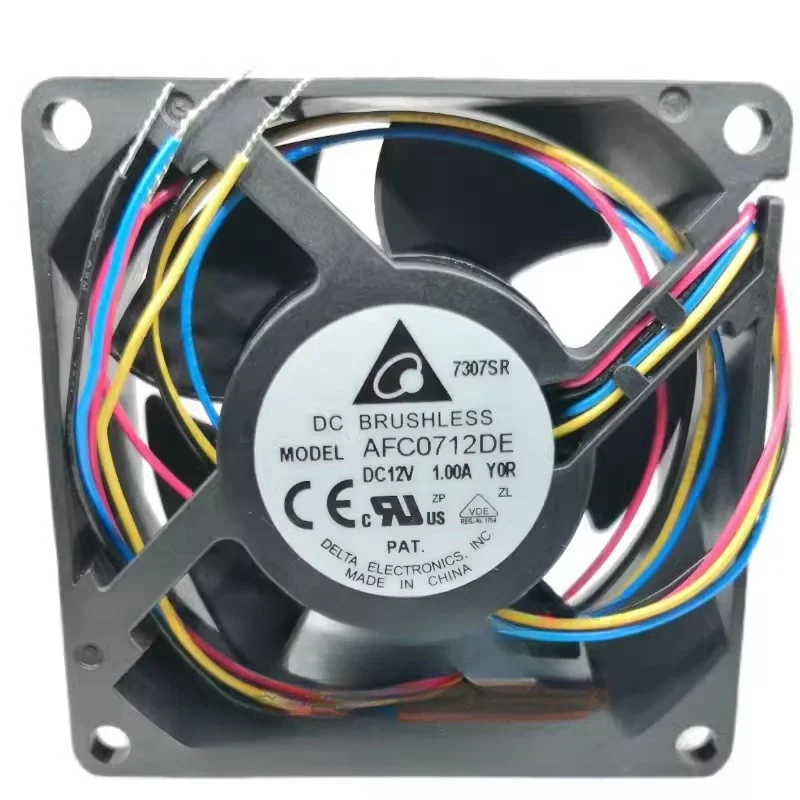 New original AFC0712DE 7038 7cm 12V 1.00A four wire PWM server fan