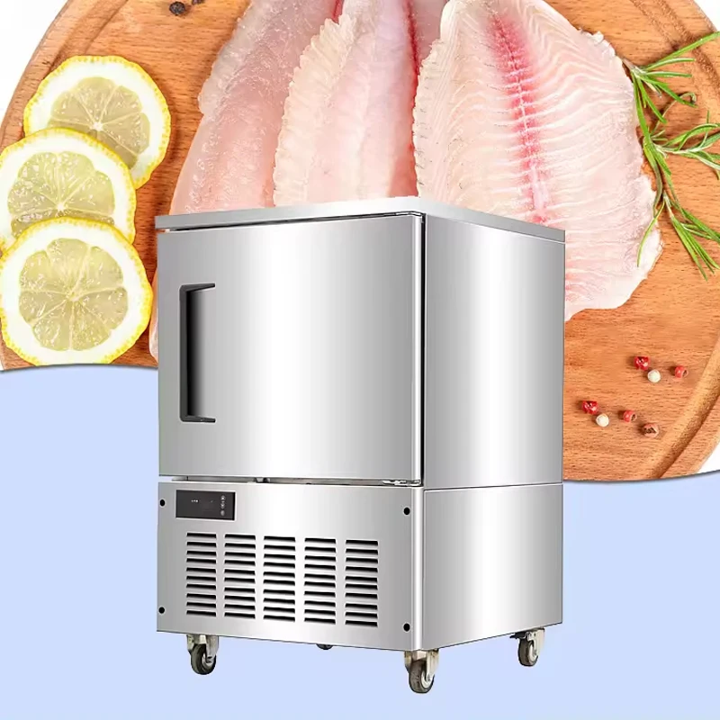 Commercial Vertical Stainless Steel Blast Freezer Single Door Low-Temperature Freezer for Ice Cream And Meat Preservation