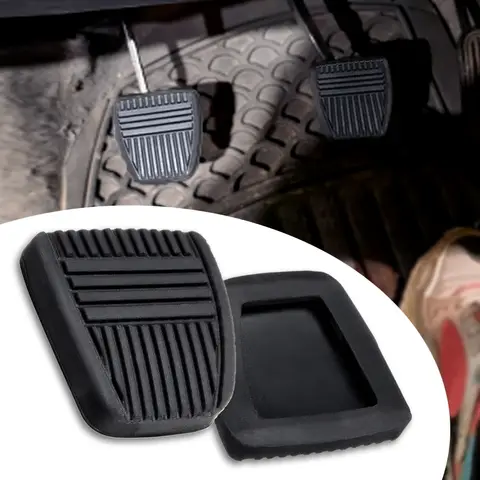 2Pcs Rubber Brake Clutch Foot Pedal Pad Cover 31321-14020 31321-14010 For Toyota 4Runner Camry Celica Land Cruiser Paseo RAV4
