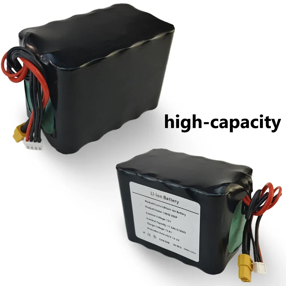 

XH2.54+XT60 Various RC Airplane Drone Quadrotor 3S5P 12V 17.5Ah High Capacity UAV Rechargeable Li-ion Battery ,with Connector