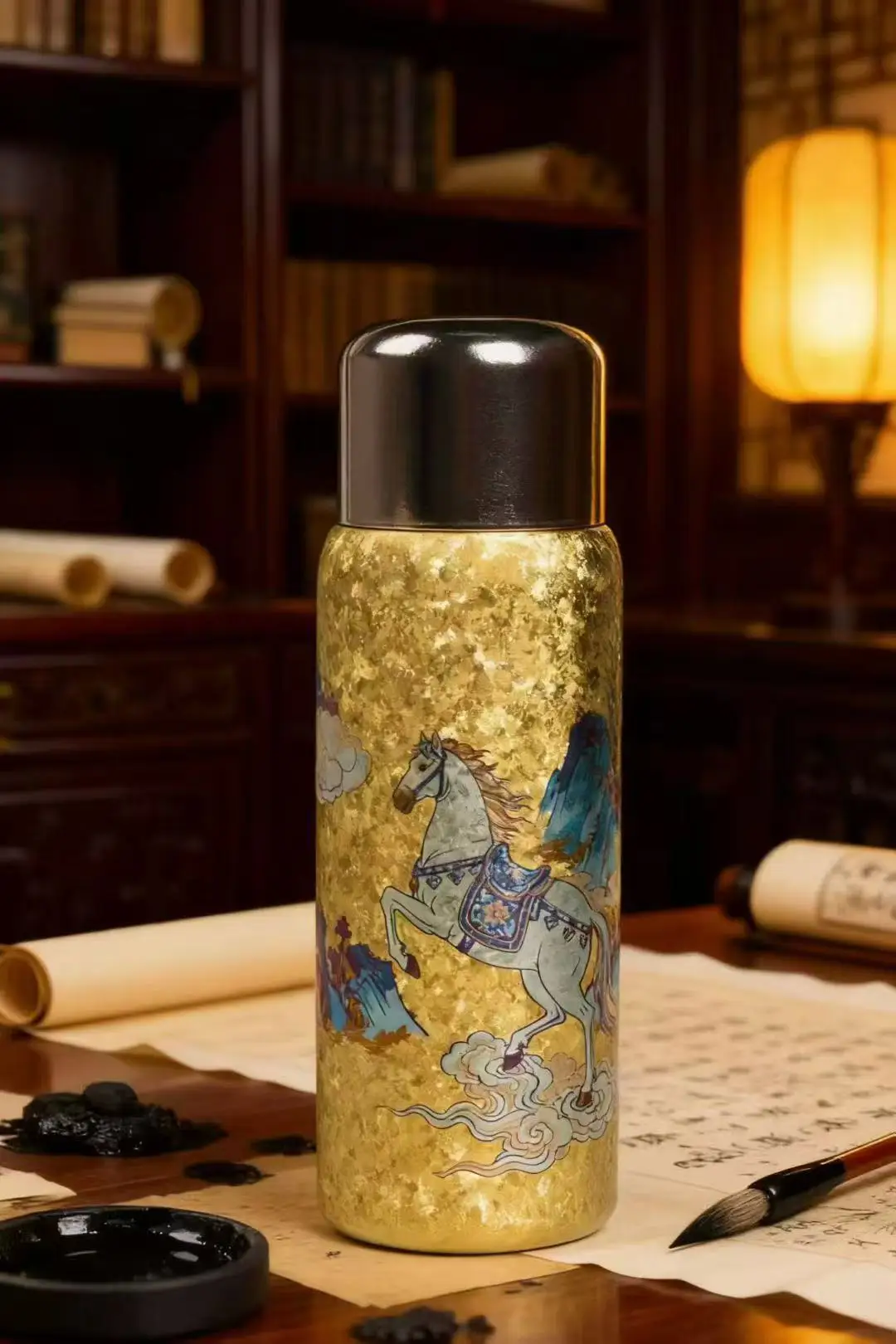 Pure Titanium Insulated Cup Men&Women Water Cup Portable Tea Cup Office Titanium Hot and Cold Insulation Bottle