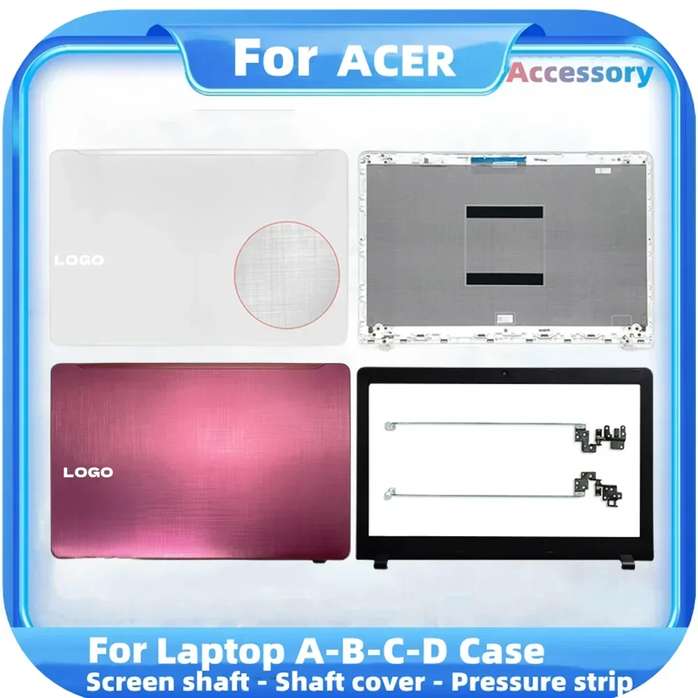 

New For Acer F5-573G F5-573 Series Plastic Laptop LCD Back Cover Front Bezel Hinges Screen Back Cover Frame Bezel Housing